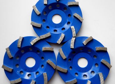 3 Diamond grinding discs, cup, wheel 115mm 4" inch concrete, stone