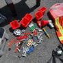 Construction bench, tool trolley & box, fireman bundle Image 3