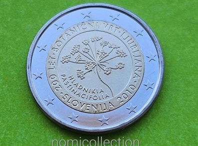 Slovenia 2010 year Uncirculated 2 Euro coin.