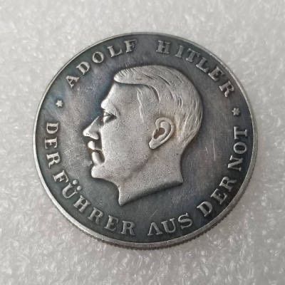 Ww2 Mark German Coin  Hitler Luftwaffe Swastika Nazi Warplane  Reichsmark