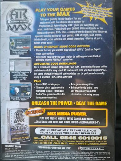 Action Replay Max Playable Cheats Vol 24 PS2 Video Game Cheat System
