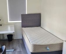 single bed and mattress