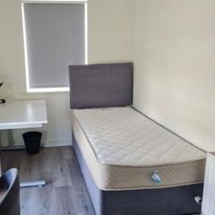 single bed and mattress