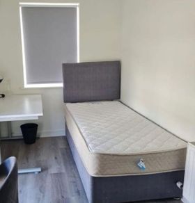 single bed and mattress