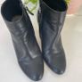 Aldo black leather ankle boots medium heel Image 3