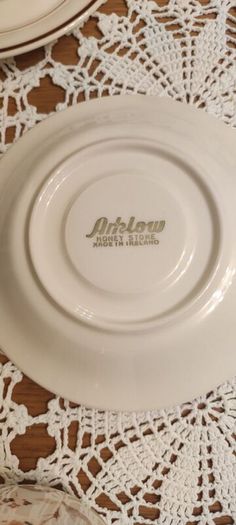 Vintage Arklow Honey Stone Cup and Saucer x6 Whead Field Ceramic Ireland