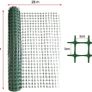 Garden Fence Barrier for Dogs,1x20m Snow Fence Plastic Mesh Fencing Roll [Heavy Duty] Safety Temporary Fencing,Garden Mesh Border Fence Reusable for Yard Vegetable Poultry Rabbit Chicken-Green Image 2