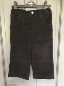 Black corduroy boys trousers aged 3 years