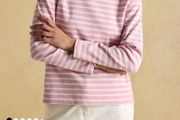 Ladies joules harbour pink boat neck Breton top size 20 worn once!