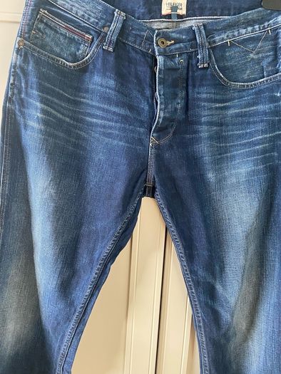 Hilfiger denim men's straight fit indigo blue 34 /34