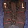 Vintage  Srixon Black And Red Golf Bag With Roller Wheels Image 3