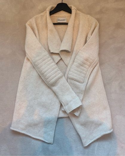 Zadig & Voltaire alpaca/wool mix draped cardigan