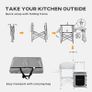 Multi-Feature Folding Camping Kitchen, with Wind Shield Image 5