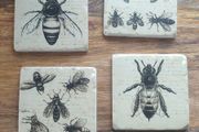 Tile Bee Coasters