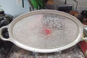 Heavy EPNS Ovel Tray with Handles