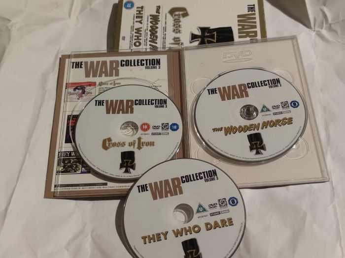 Cross of Iron/The Wooden Horse/They Who Dare WW2 Dvd Boxset