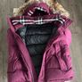 Burberry Faux Fur Trim Hooded Puffer Jacket Excellent Condition Image 2