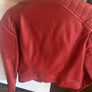 Miss Selfridge red faux leather jacket size 8 Image 2