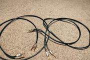 Speakers cable Neotech 2x2 meter with banana plugs viborg gold..