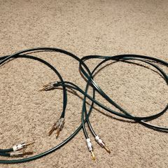 Speakers cable Neotech 2x2 meter with banana plugs viborg gold..