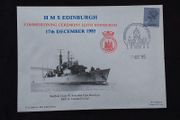 Great Britain Stamps : HMS Edinburgh : Commissioning Ceremony , Commemorative Cover , 1985