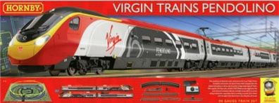 Hornby R1155 Virgin Alstom Pendolino Train Set, Mint