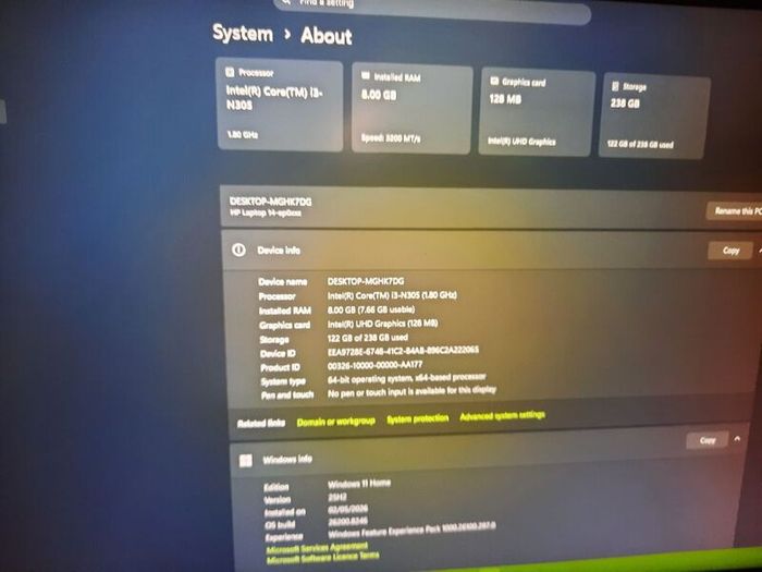 HP HDR laptop