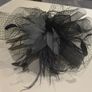 Fascinator in black. Image 3