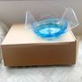 Jerpoint Glass Large Square Seablue Colour Bowl Image 4