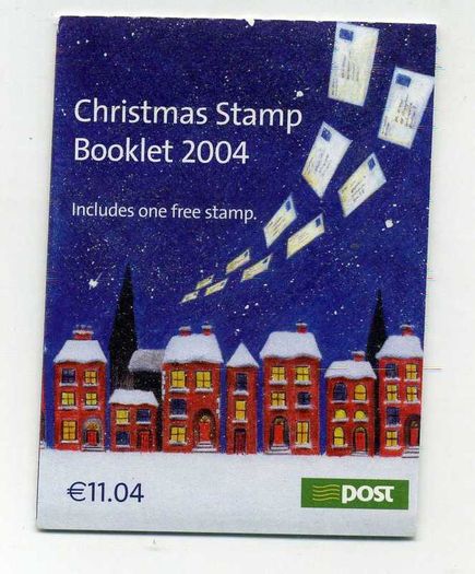 2004 Ireland Christmas Stamp Booklet Mint Never Hinged (MNH). Hibernian HB125.