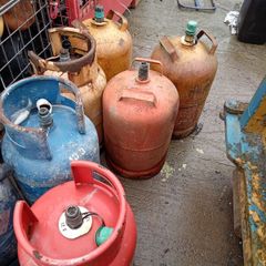 empty gas bottles