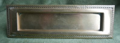 Door Letter plate SOLID BRASS vintage old style sprung GEORGIAN door letter plate letter box postal plate cover