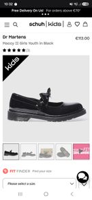 Girls Dr Martens School Shoes