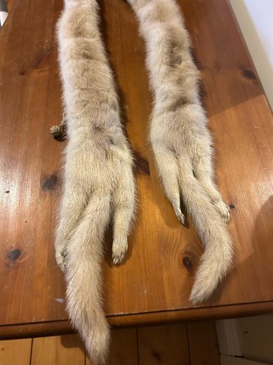 Vintage Double Mink Fur Stole/Scarf/Wrap Excellent Condition