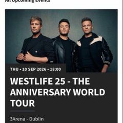 Westlife VIP Premium Package