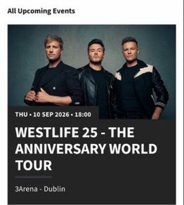 Westlife VIP Premium Package