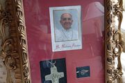 Vintage memorabilia of Pope Frances