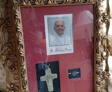 Vintage memorabilia of Pope Frances