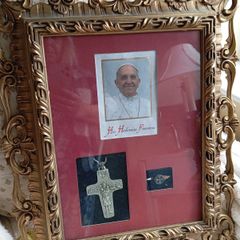 Vintage memorabilia of Pope Frances