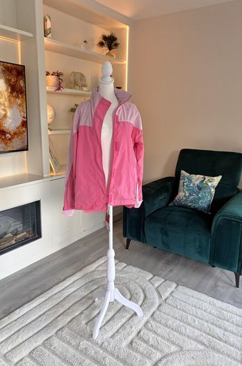Brand-new Two-toned Pink Hooded Windbreaker Jacket from the Paco Sport  Size Medium UK 12/ EU 40
