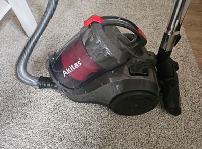 Akitas 800W Cylinder Vacuum Cleaner Bagless