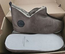 Shepherd HENRIK - Slippers - oild antique - Leather/Sheep Skin