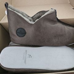 Shepherd HENRIK - Slippers - oild antique - Leather/Sheep Skin