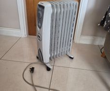 Electric portable oil filled radiator white
