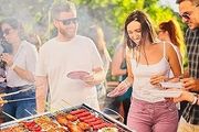 680x320x730mm, Large Foldable Stainless Steel Barbecue Grill for Camping, Picnic, Garden, and Outdoor Cooking