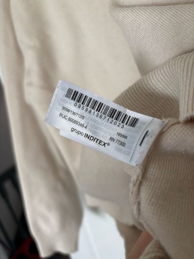 Zara cream jumper size S