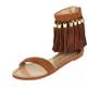 River Island leather fringe zip sandal new in box Image 3