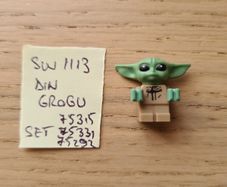 lego sw1113 din grogu (baby yoda), set star wars 75315, 75331, 75292