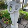 Abstract Stone Statue of Embracing Couple Image 3
