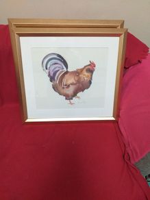 Annabel Fairfax framed print, rooster